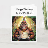 Happy Birthday Brother | Bigfoot Kaart (Voorkant)