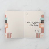 Happy Birthday Brother Card Kaart (Binnen)