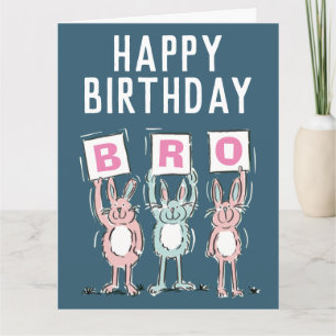 Happy Birthday Brother Card Kaart