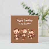 Happy Birthday Brother Celebrate any way you want Kaart (Staand voorkant)