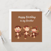 Happy Birthday Brother Celebrate any way you want Kaart (Voorkant / Achterkant in situ)