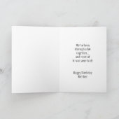 Happy Birthday Brother Funny Dog Humor Kaart (Binnen)