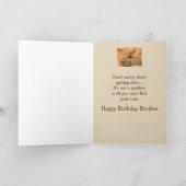 Happy Birthday Brother Funny Squirrel Humor Kaart (Binnen)
