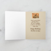 Happy Birthday Brother-in-law Funny Squirrel Humor Kaart (Binnen)