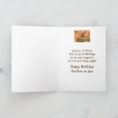 Happy Birthday Brother-in-law Funny Squirrel Relax Kaart (Binnen)