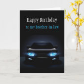Happy Birthday Brother-in-law New Car Exciting Kaart (Gele Bloem)