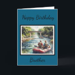 Happy Birthday Brother/Inside Wenskaart Kaart<br><div class="desc">"AI-gegenereerd kunstwerk met ontwerprichting door Susang6"</div>