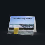 Happy Birthday Brother Kaart<br><div class="desc">Zeg Happy Birthday tegen je broer met deze coole kaart. En, neem alstublieft de tijd om mijn hele lijn hier bij Zazzle te bekijken. HARTELIJK DANK.</div>
