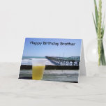 Happy Birthday Brother Kaart<br><div class="desc">Zeg Happy Birthday tegen je broer met deze coole kaart. En,  neem alstublieft de tijd om mijn hele lijn hier bij Zazzle te bekijken. HARTELIJK DANK.</div>