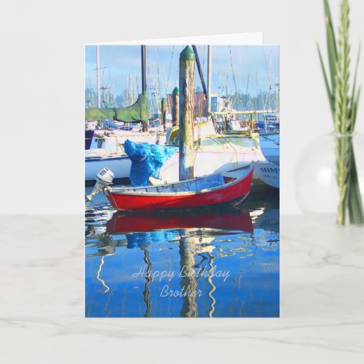 Happy Birthday Brother Kaart (Voorkant)