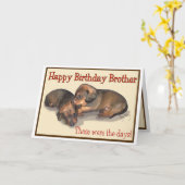 Happy Birthday Brother Kaart (Gele Bloem)