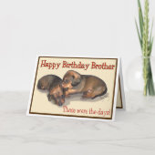 Happy Birthday Brother Kaart (Voorkant)