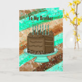 Happy Birthday Brother Kaart (Gele Bloem)