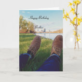 Happy Birthday Brother Kaart (Gele Bloem)