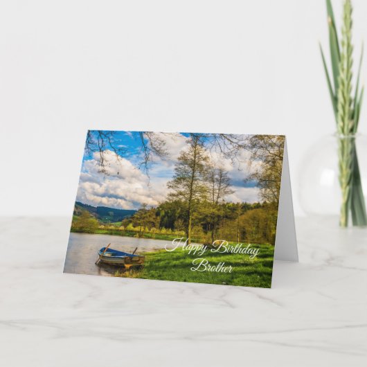 Happy Birthday Brother Kaart (Voorkant)