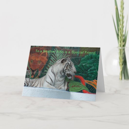 Happy Birthday Brother Kaart (Voorkant)