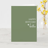 Happy Birthday Brother minimalistisch Eenvoudig Kaart (Gele Bloem)