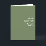 Happy Birthday Brother minimalistisch Eenvoudig Kaart<br><div class="desc">Dit ontwerp kan worden gepersonaliseerd door de Edit optie van het Ontwerp te kiezen. Je kunt ook overdragen naar andere objecten. Neem contact met me op via colorflowcreations@gmail.com of gebruik de chatoptie bovenaan de pagina als u dit ontwerp op een ander product wilt plaatsen of hulp nodig hebt. Bekijk meer...</div>