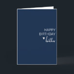 Happy Birthday Brother minimalistisch Eenvoudig Kaart<br><div class="desc">Dit ontwerp kan worden gepersonaliseerd door de Edit optie van het Ontwerp te kiezen. Je kunt ook overdragen naar andere objecten. Neem contact met me op via colorflowcreations@gmail.com of gebruik de chatoptie bovenaan de pagina als u dit ontwerp op een ander product wilt plaatsen of hulp nodig hebt. Bekijk meer...</div>