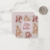 Happy Birthday Brother Note-kaart Notitiekaartje (Voorkant / Achterkant in situ)