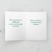 Happy Birthday Brother! Old schiet op. Kaart (Binnen)