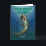 Happy Birthday Brother, Snappy Birthday crocodile Kaart<br><div class="desc">Happy Birthday Brother,  Snappy Birthday crocodile</div>