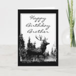 Happy Birthday Brother  Stag, Deer Kaart<br><div class="desc">Happy Birthday Brother  Stag,  Deer Animal,  Wildlife,  Natuur</div>