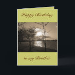 Happy Birthday Brother van Brother/Zuster Kaart<br><div class="desc">Happy Birthday Wenskaart voor een broer van een broer of zus en familie met een foto van het Tidal Basin in Washington DC. Om dit ontwerp aan te passen,  kunt u de CUSTOMIZE BUTTON klikken en de woorden uitgeven</div>