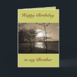 Happy Birthday Brother van Brother/Zuster Kaart<br><div class="desc">Happy Birthday Wenskaart voor een broer van een broer of zus en familie met een foto van het Tidal Basin in Washington DC. Om dit ontwerp aan te passen,  kunt u de CUSTOMIZE BUTTON klikken en de woorden uitgeven</div>
