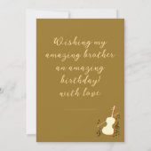 Happy Birthday Brothers Kaart (Achterkant)