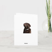 Happy Birthday Brown Labrador Retriever Puppy Card Kaart (Achterkant)