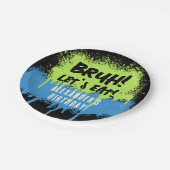 Happy Birthday Bruh Boy's Teenager Teen Boy Papieren Bordje (Gekanteld)