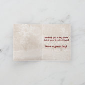 Happy Birthday Bruin Paard Paardrijden Kaart (Binnen)