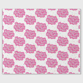 Happy Birthday Bubble Tekst Cadeaupapier (Vlak)