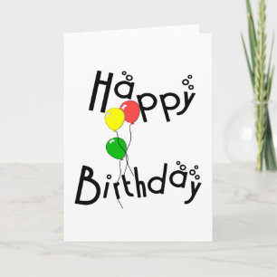 Happy Birthday Bubbles - D7 Verjaardag Kaart