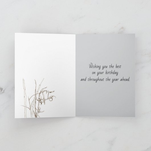 Happy Birthday Buck Deer Animal Wildlife Kaart (Binnen)