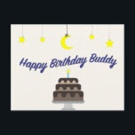 Happy Birthday Buddy briefkaart van Syahikmah<br><div class="desc">Je bent mijn vriend en maatje. Ik ben altijd op de hoogte. Gelukkige verjaardag maatje.</div>