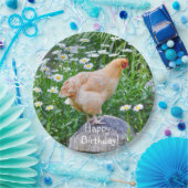 Happy Birthday Buff Orpington Chicken Papieren Bordje (Feest)