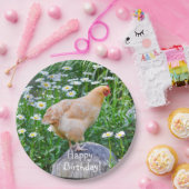 Happy Birthday Buff Orpington Chicken Papieren Bordje (Feest)