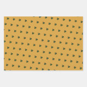 Happy Birthday Bumble Bees Set van 3 Inpakpapier Vel (Voorkant 3)