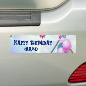 Happy Birthday Bumpersticker (Op auto)