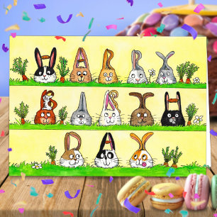 Happy Birthday Bunnies wenskaart van N. Janes Kaart