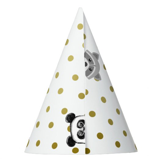 Happy Birthday Bunny (Animals) Party pet Feesthoedjes (Achterkant)