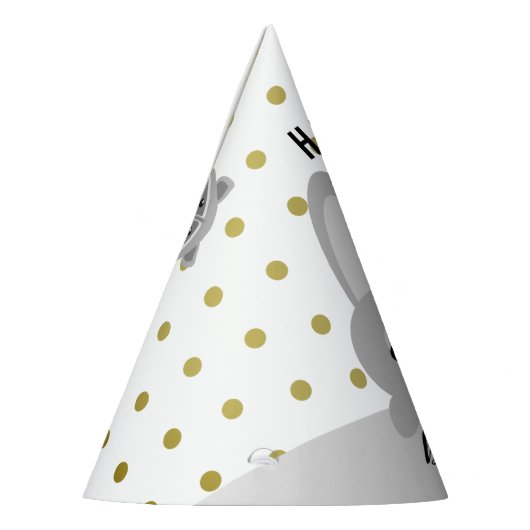 Happy Birthday Bunny (Animals) Party pet Feesthoedjes (Links)