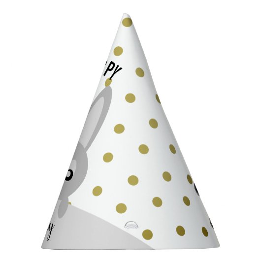 Happy Birthday Bunny (Animals) Party pet Feesthoedjes (Rechts)