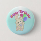 Happy Birthday Bunny Button (Voorkant)