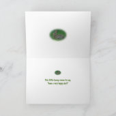 Happy Birthday Bunny Rabbit Cordining Items Kaart (Binnen)