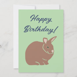 Happy Birthday Bunny Rabbit Feestdagenkaart