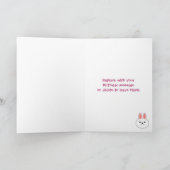 Happy Birthday Bunny Rabbit Kaart (Binnen)