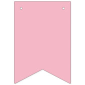 Happy Birthday Bunting Banner Pink White Gold (Eerste vlag)